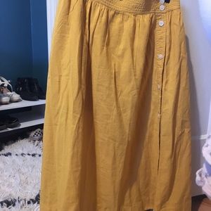 Madewell button down skirt